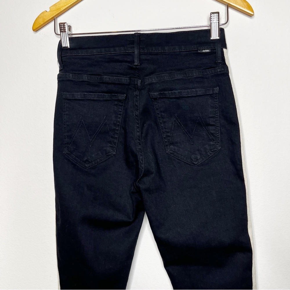 Mother Jeans Insider Crop Step Fray Guilty Racer Stripe - Picture 9 of 13